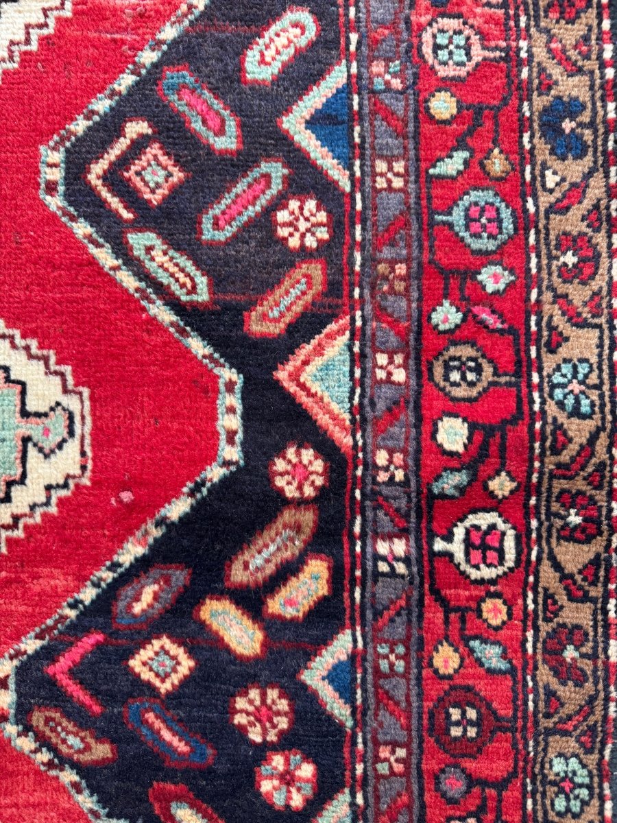 Persian Hamedan Rug | 3' 11
