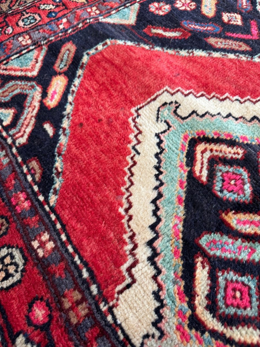 Persian Hamedan Rug | 3' 11