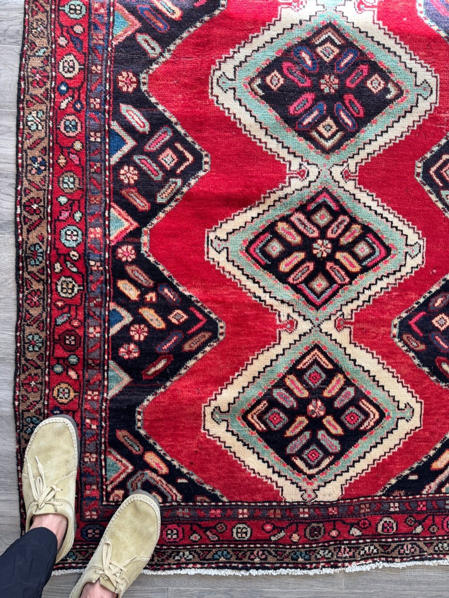 Persian Hamedan Rug | 3' 11