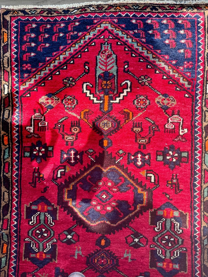 Persian Hamedan Runner Rug | 2' 4