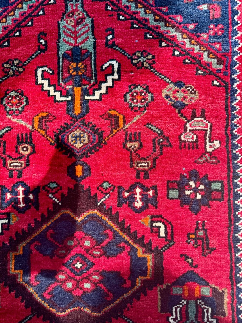 Persian Hamedan Runner Rug | 2' 4