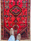 Persian Hamedan Runner Rug | 2' 4