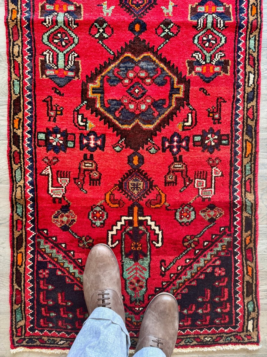Persian Hamedan Runner Rug | 2' 4