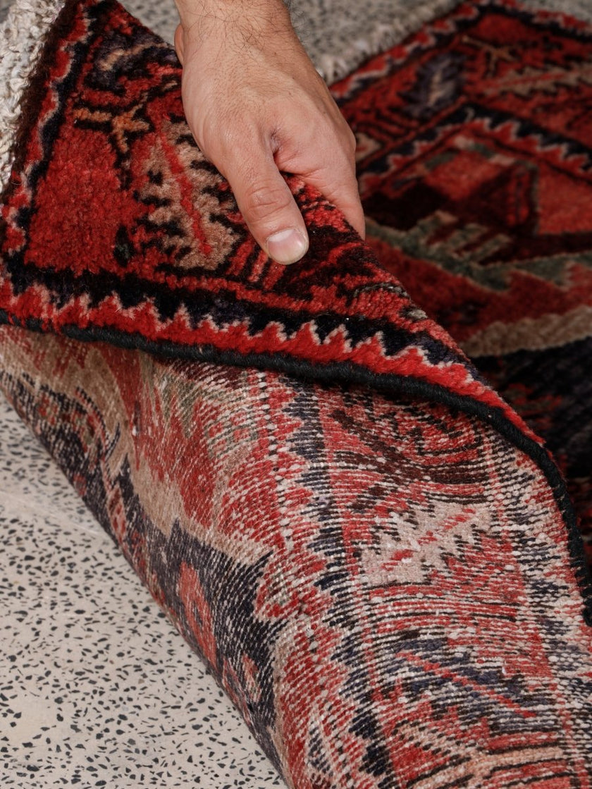 Persian Hamadan Runner Rug | 3' 5” x 10' 8