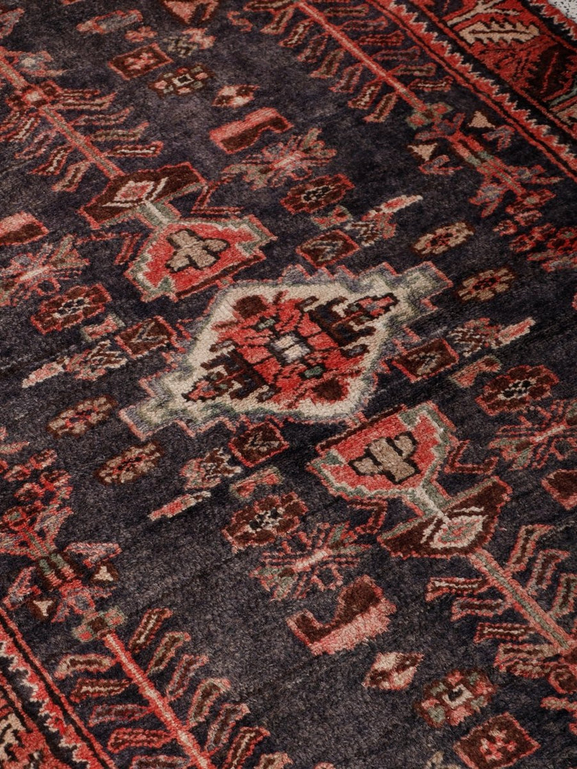 Persian Hamadan Runner Rug | 3' 5” x 10' 8