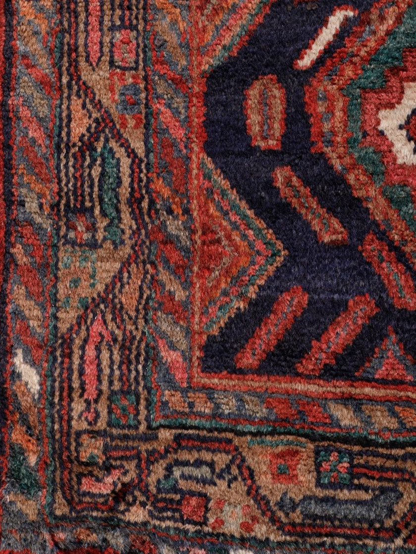 Persian Hamadan Runner Rug | 3' 5” x 8' 11