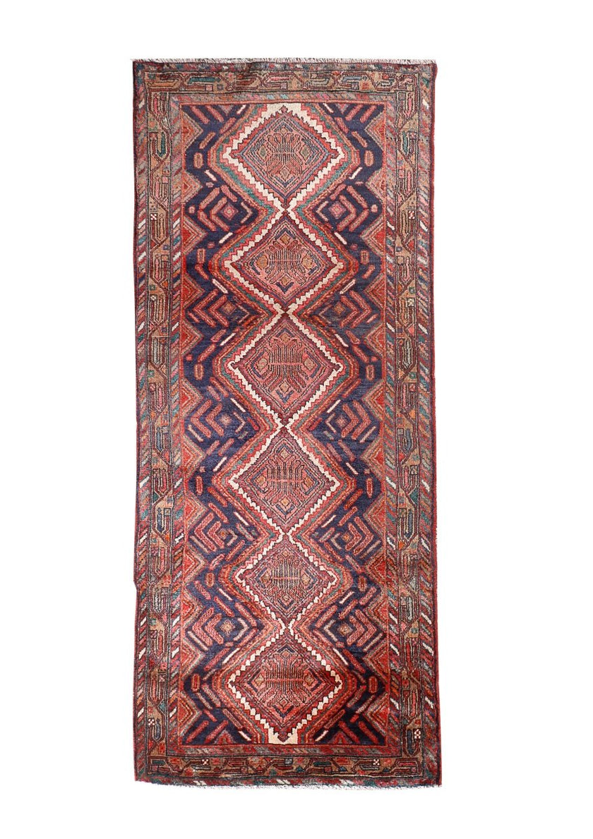 Persian Hamadan Runner Rug | 3' 5” x 8' 11
