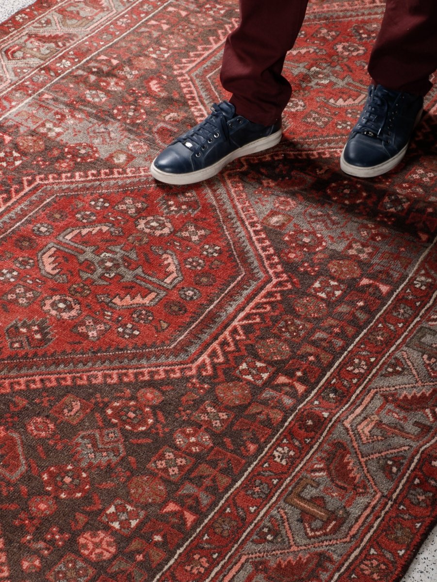 Persian Hamedan Runner Rug | 4' 5” x 13' 9