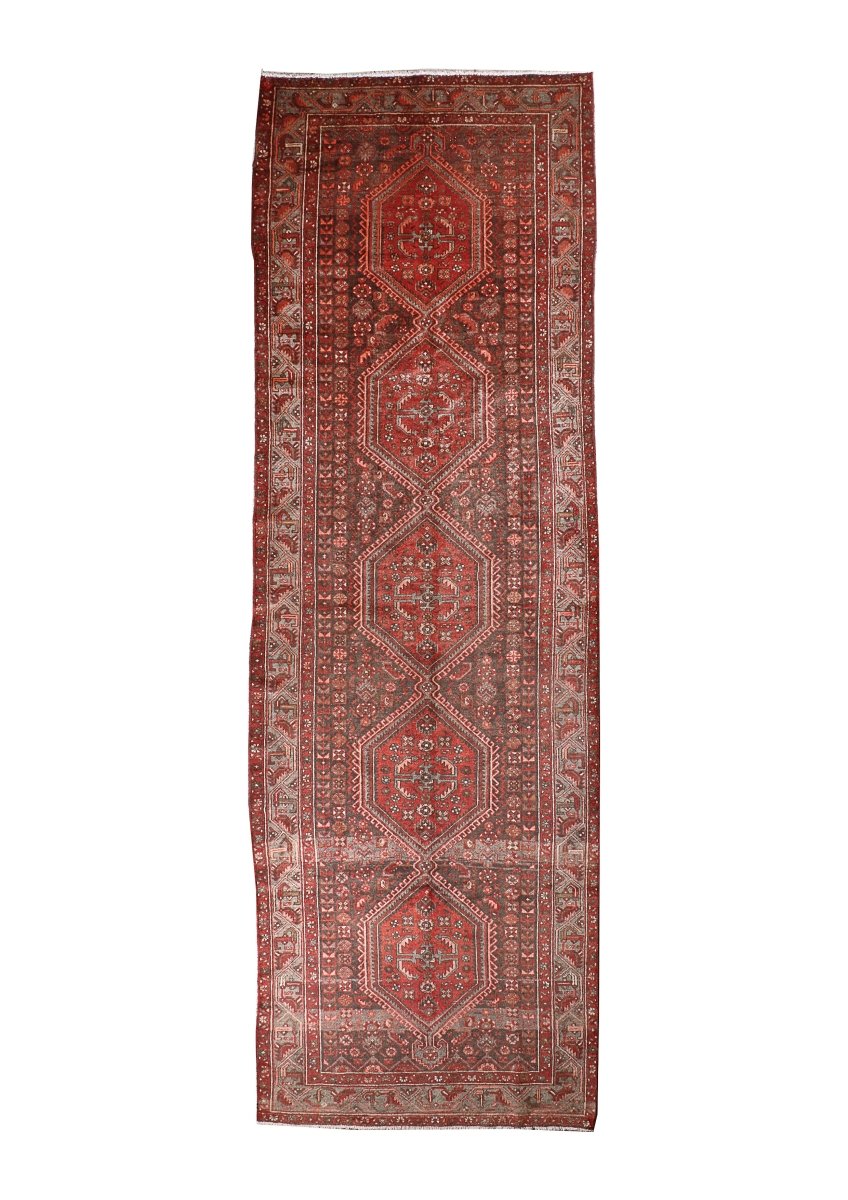 Persian Hamedan Runner Rug | 4' 5” x 13' 9