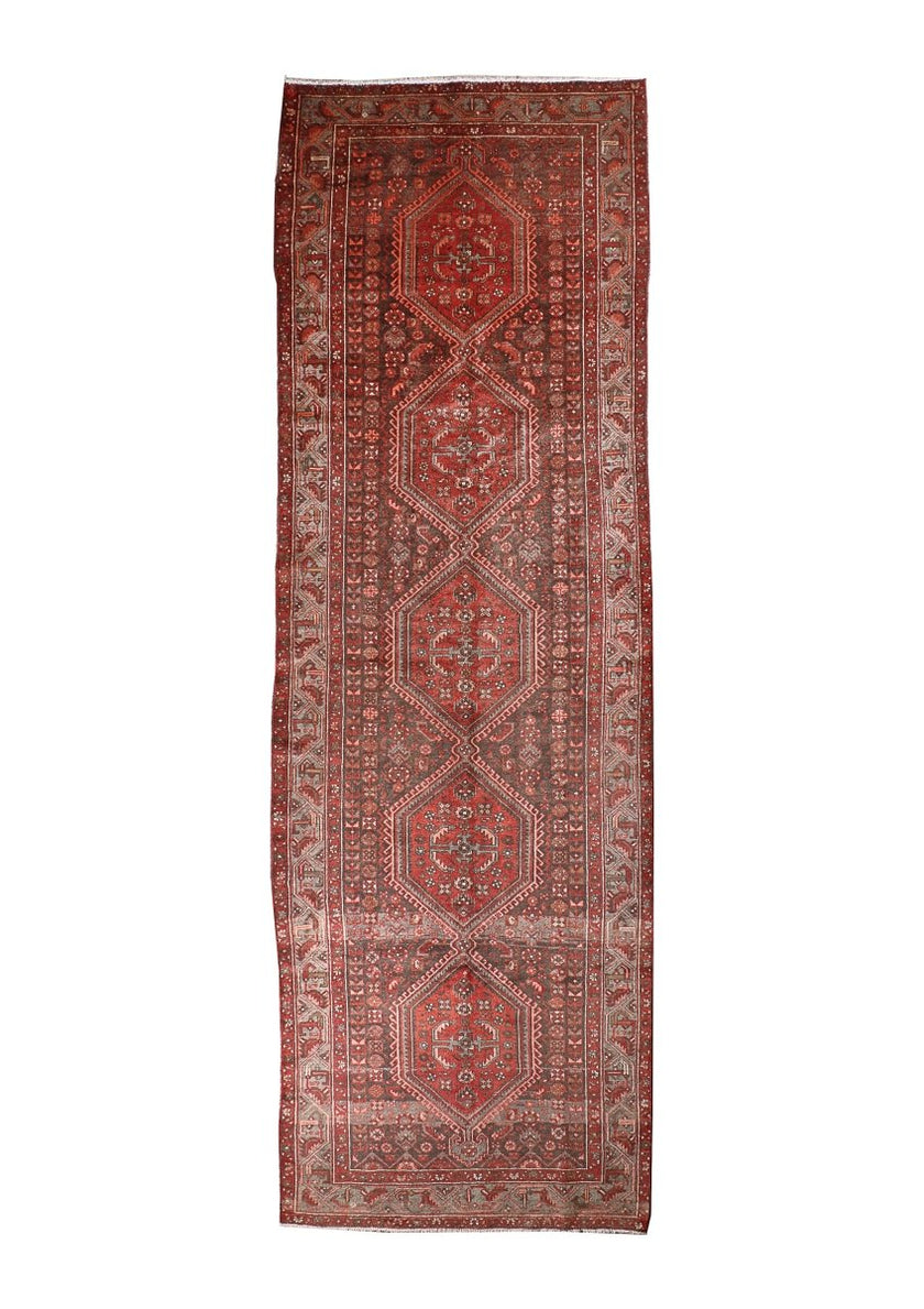 Persian Hamedan Runner Rug | 4' 5” x 13' 9