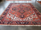 Persian Heriz Rug | 9' 5