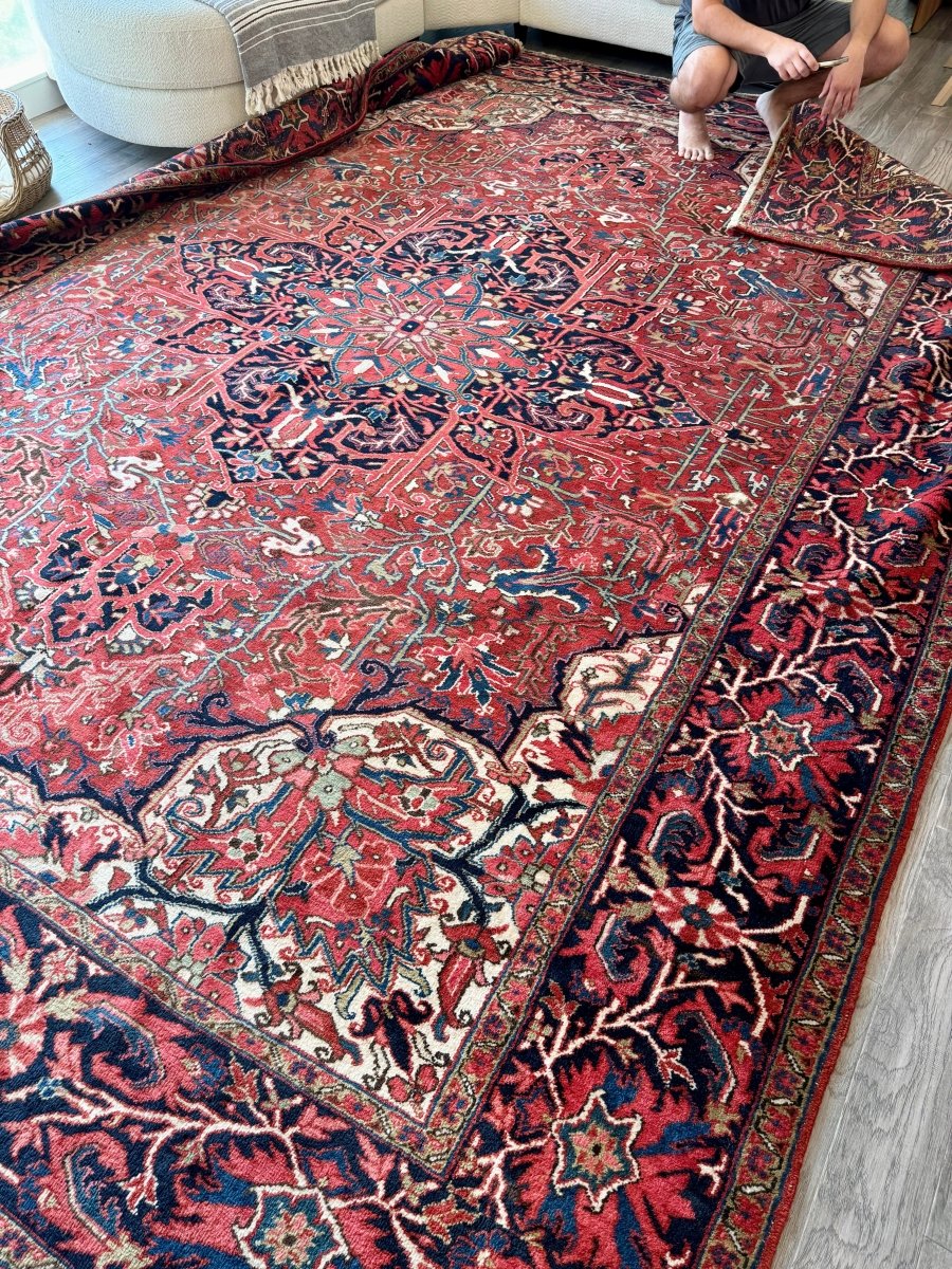 Persian Heriz Rug | 9' 8