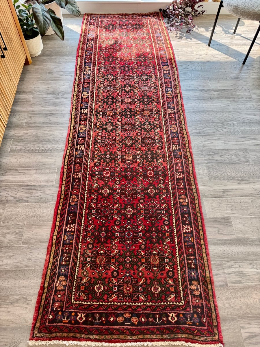 Persian Hossein Abad Runner Rug | 2' 11