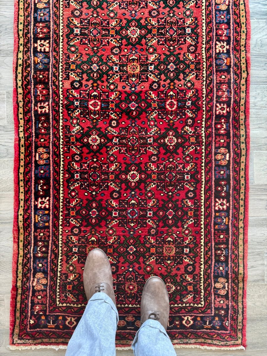 Persian Hossein Abad Runner Rug | 2' 11