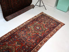 Persian Hosseinabad Runner Rug | 3' 2” x 12' 6