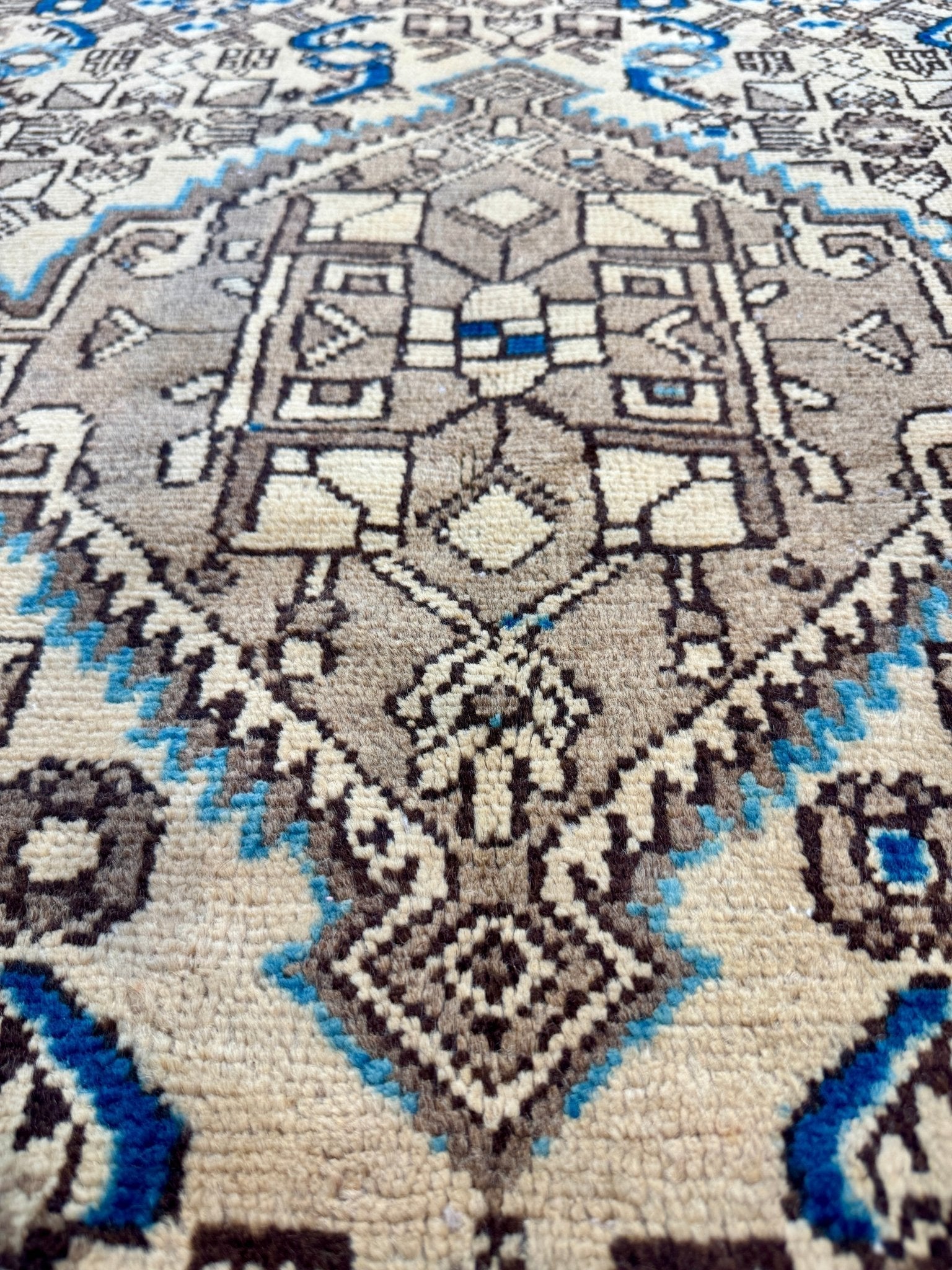 Persian Hosseinabad Runner Rug | 3' 8” x 10' 2