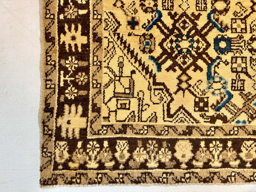 Persian Hosseinabad Runner Rug | 3' 8” x 10' 2