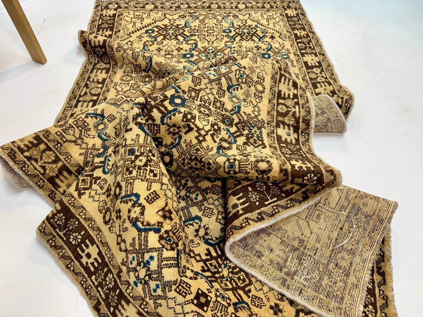 Persian Hosseinabad Runner Rug | 3' 8” x 10' 2
