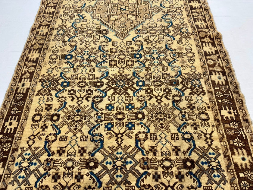 Persian Hosseinabad Runner Rug | 3' 8” x 10' 2