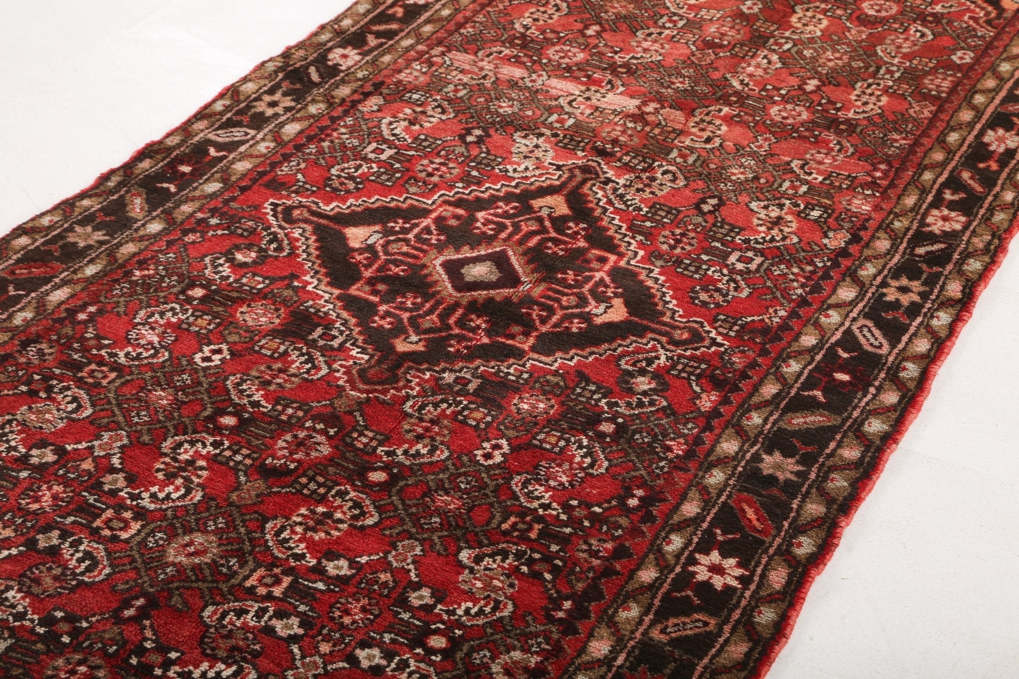 Persian Hosseinabad Runner Rug | 3' 8