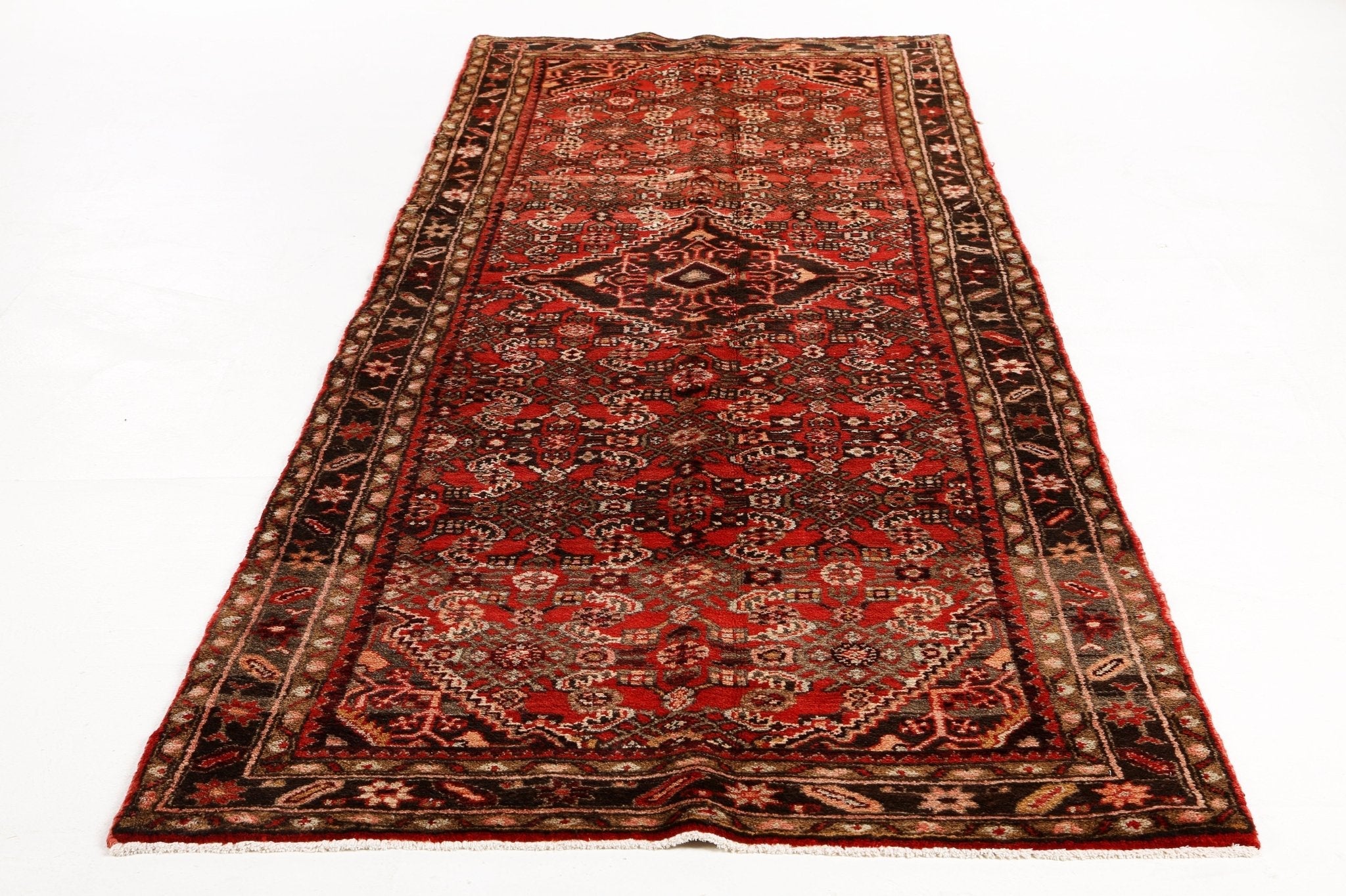 Persian Hosseinabad Runner Rug | 3' 8