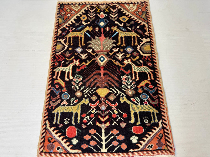Persian Ilam Rug | 2' 6” x 3' 7