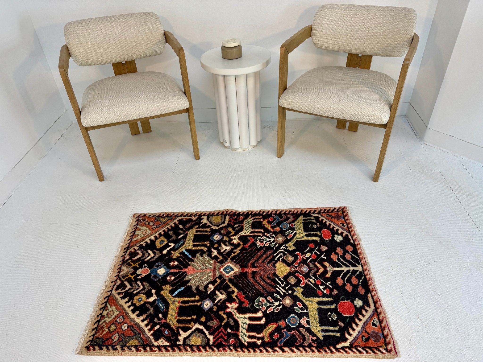 Persian Ilam Rug | 2' 6” x 3' 7