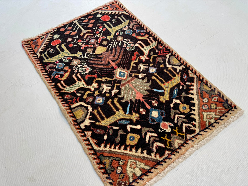 Persian Ilam Rug | 2' 6” x 3' 7