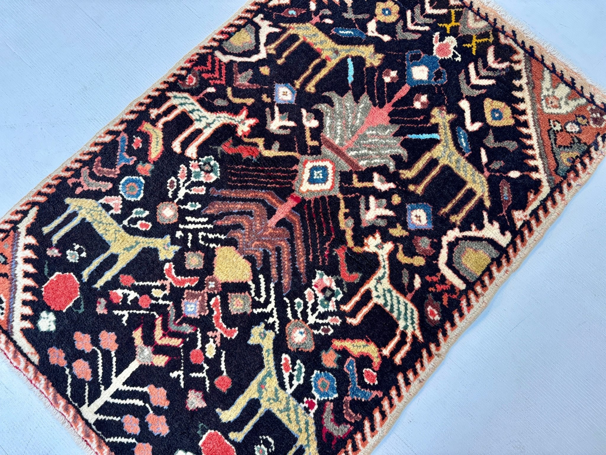 Persian Ilam Rug | 2' 6” x 3' 7