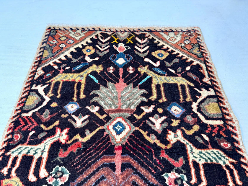 Persian Ilam Rug | 2' 6” x 3' 7