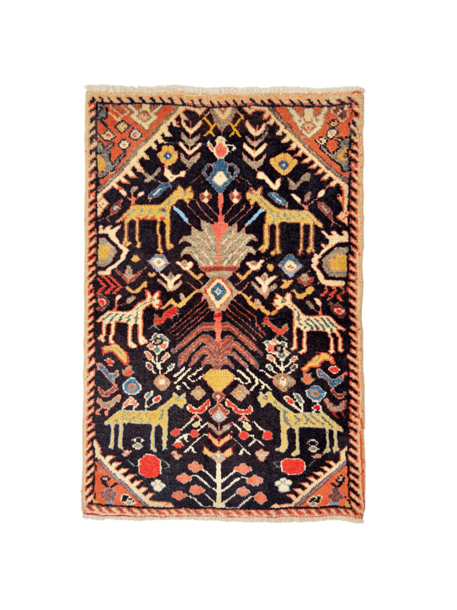 Persian Ilam Rug | 2' 6” x 3' 7