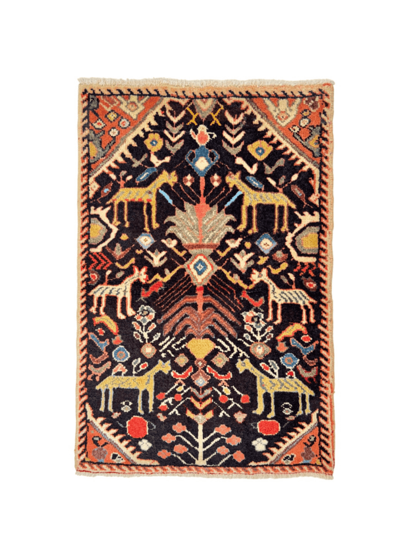 Persian Ilam Rug | 2' 6” x 3' 7