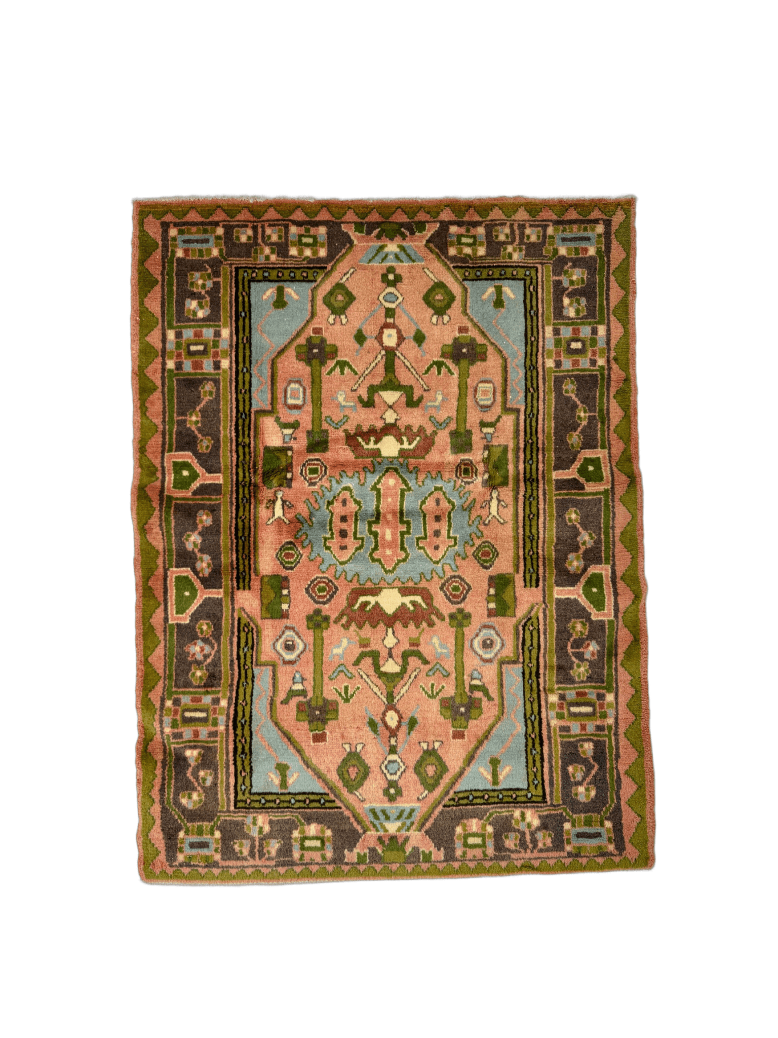 Persian Jozan Rug | 3' 7” x 4' 11