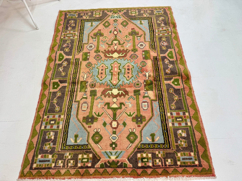 Persian Jozan Rug | 3' 7” x 4' 11