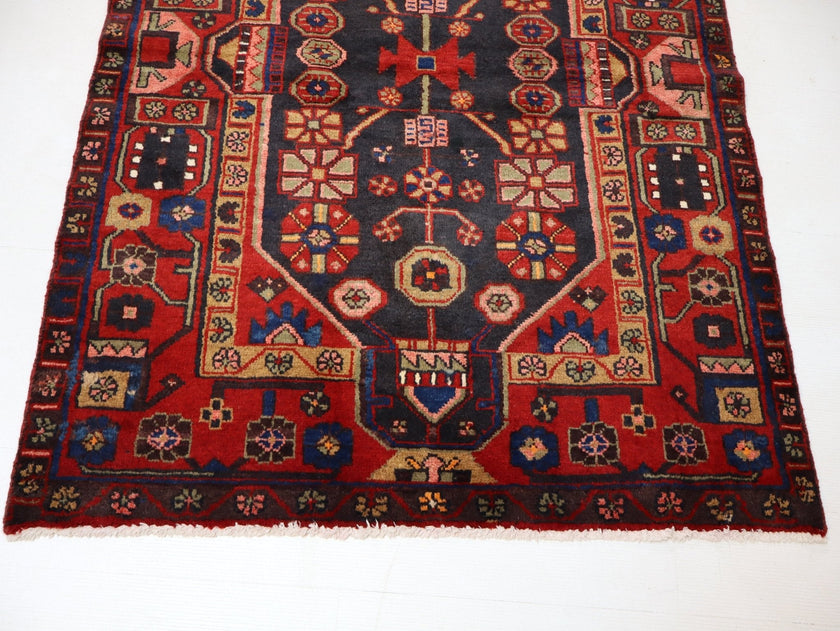 Persian Hamadan Rug | 3' 9” x 5' 3