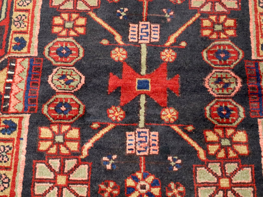 Persian Hamadan Rug | 3' 9” x 5' 3