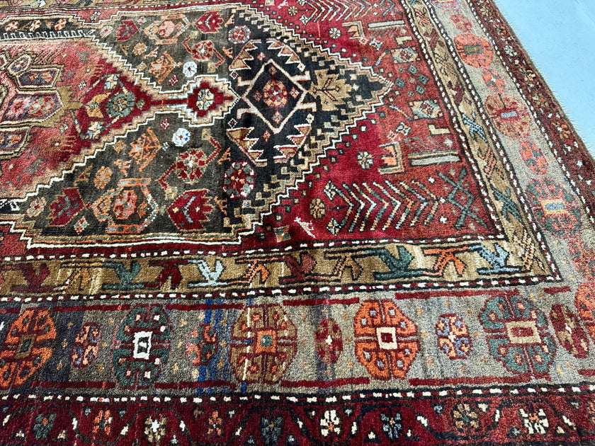Persian Zanjan Rug | 4' 6” x 7' 9