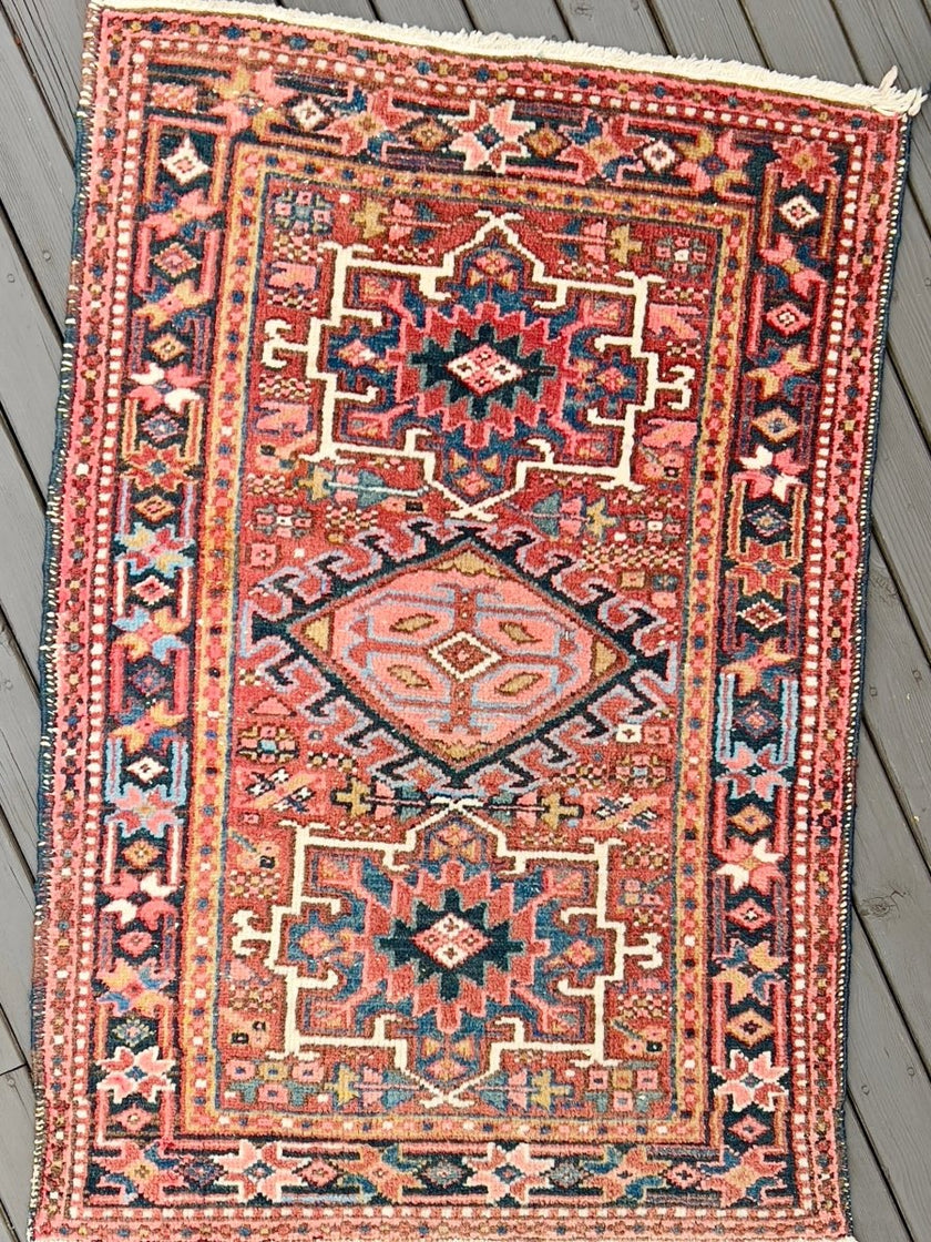 Persian Karaja Rug | 4' 7