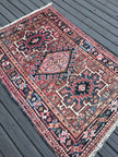 Persian Karaja Rug | 4' 7