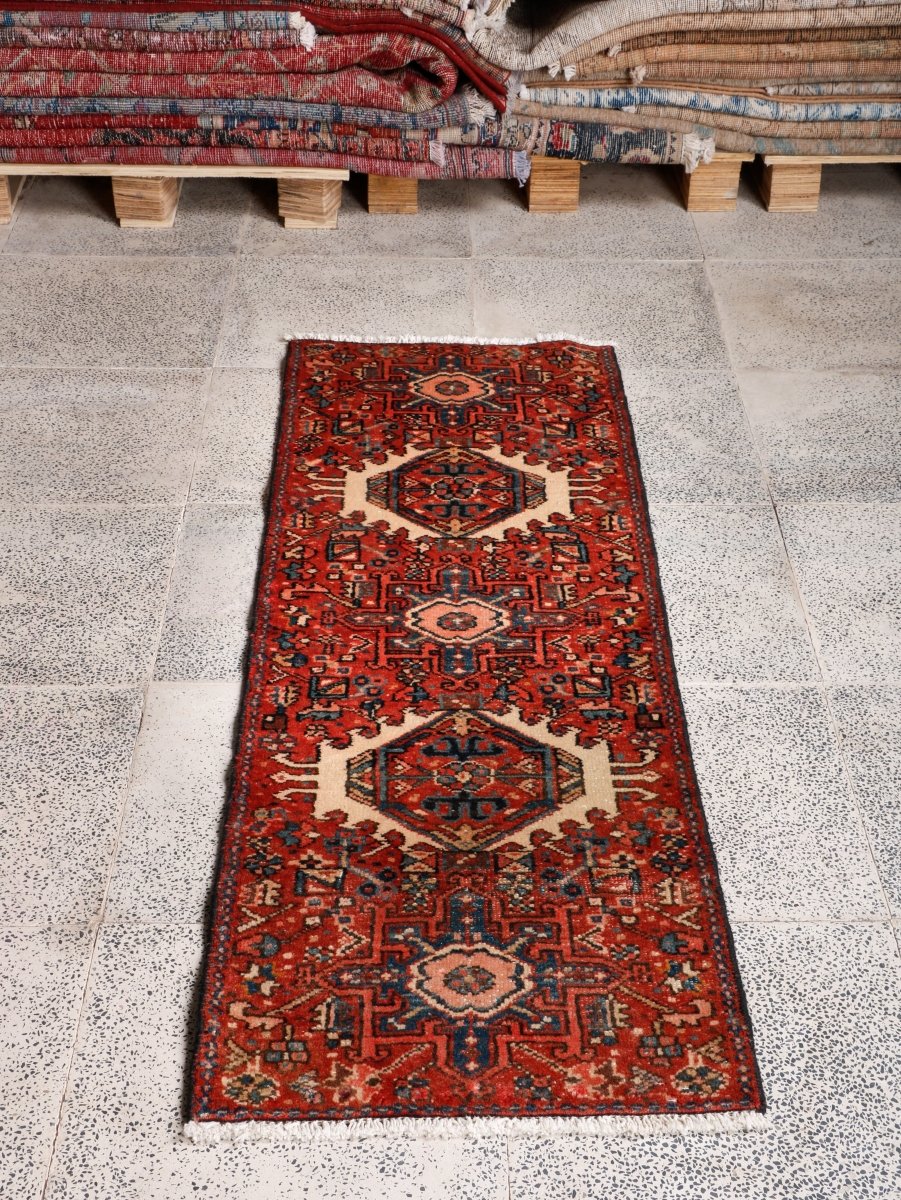 Persian Karaja Runner Rug | 1' 8” x 5' 1