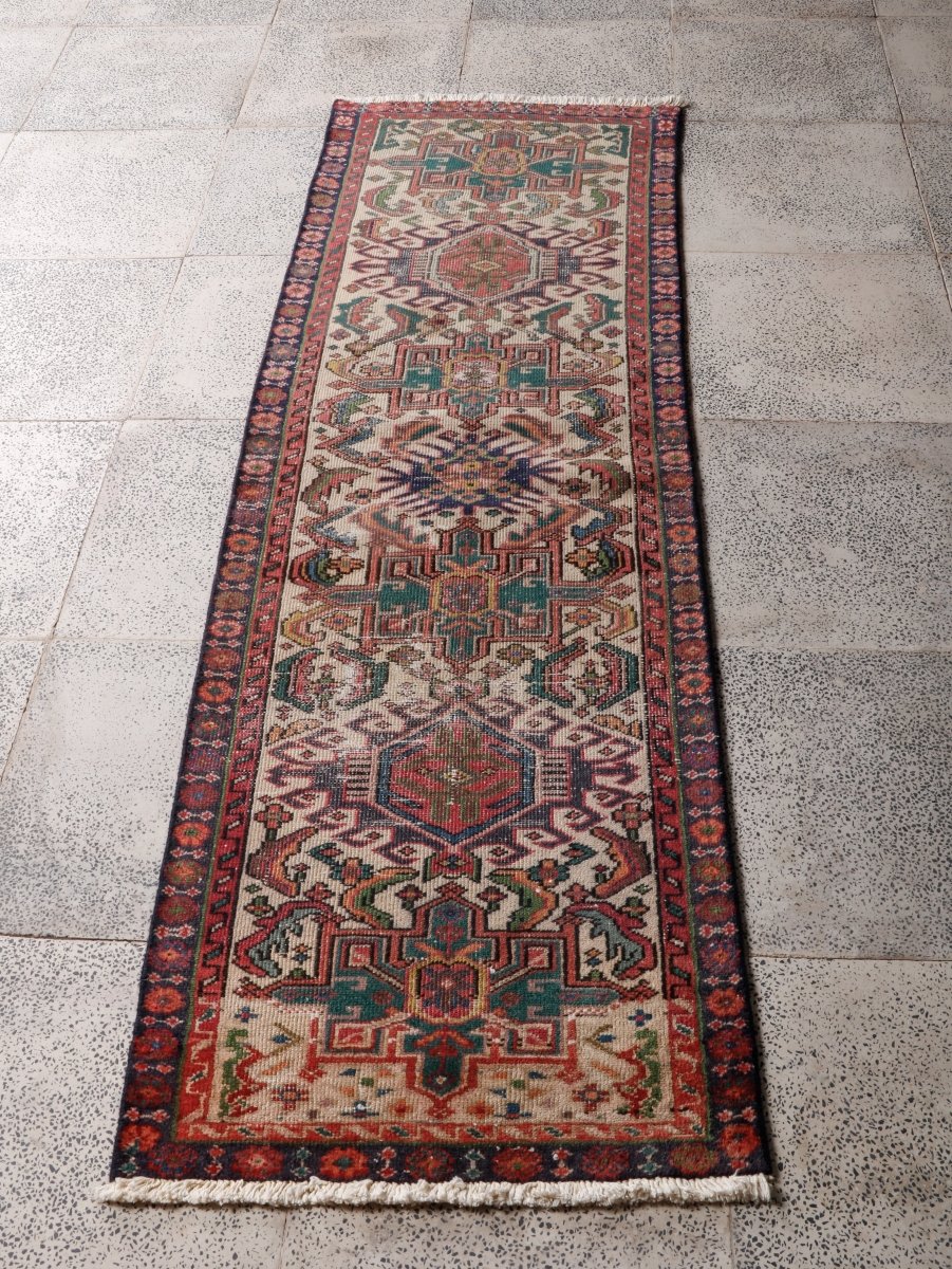 Persian Karaja Runner Rug | 2' x 6' 3