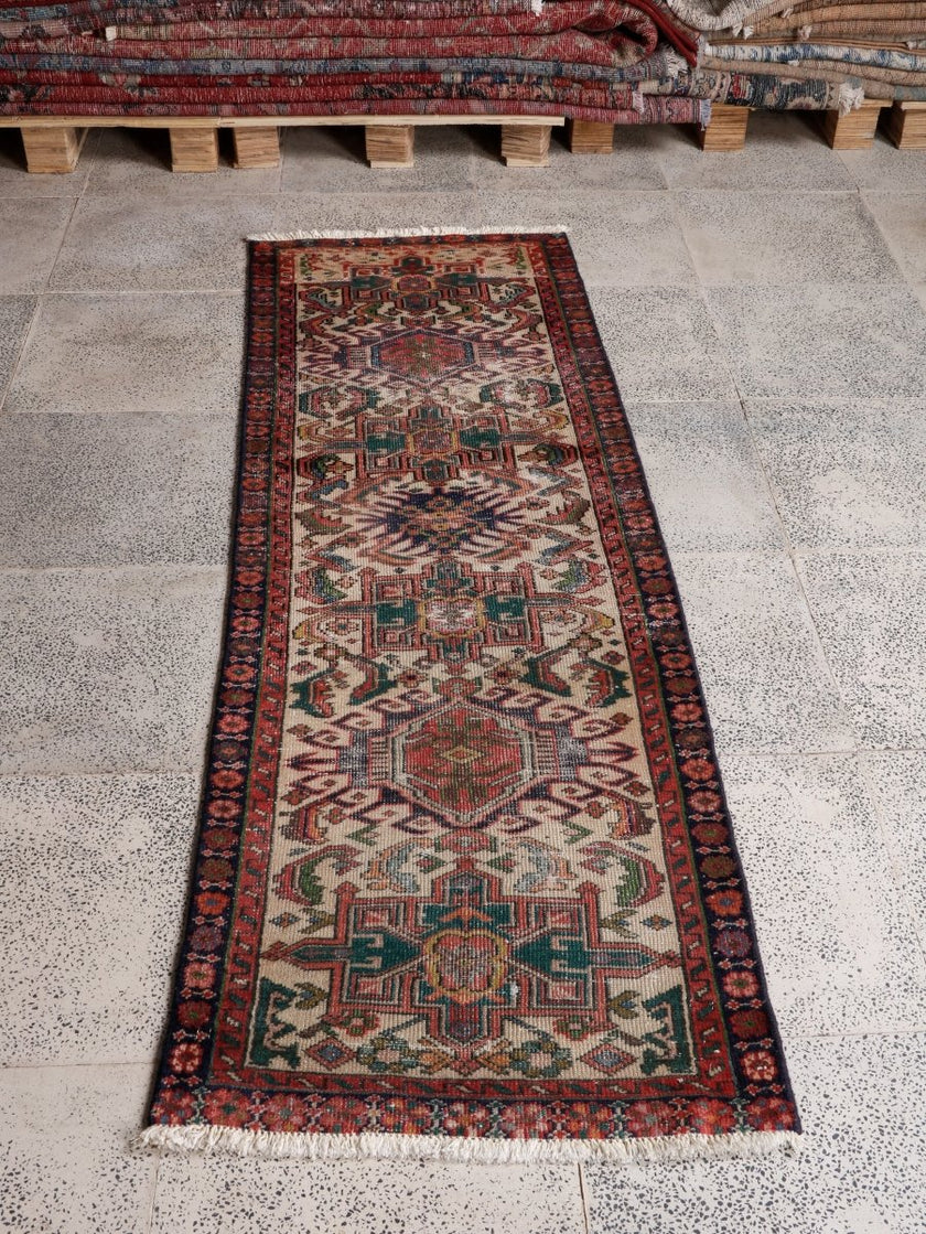 Persian Karaja Runner Rug | 2' x 6' 3