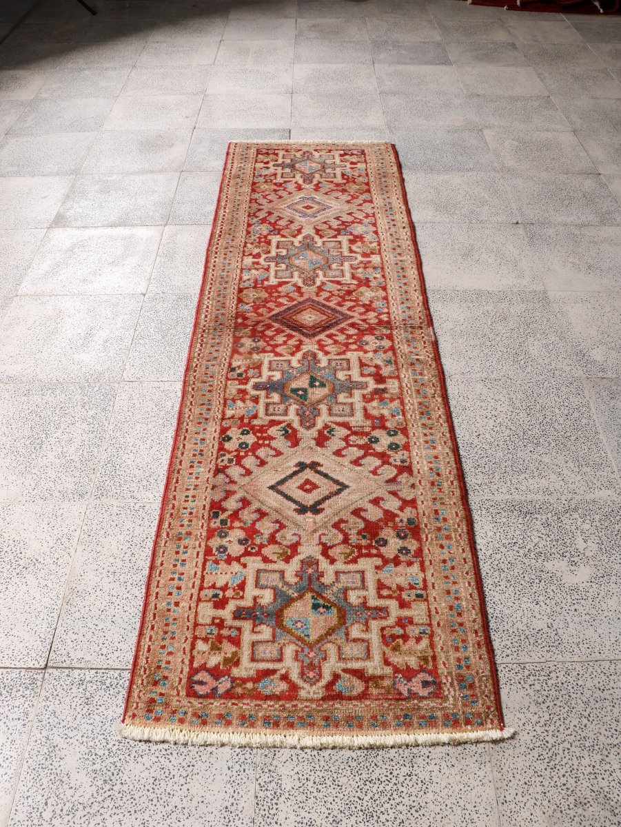 Persian Karaja Runner Rug | 2' 2” x 7' 10