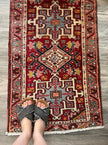 Persian Karaja Runner Rug | 2' x 5' 8