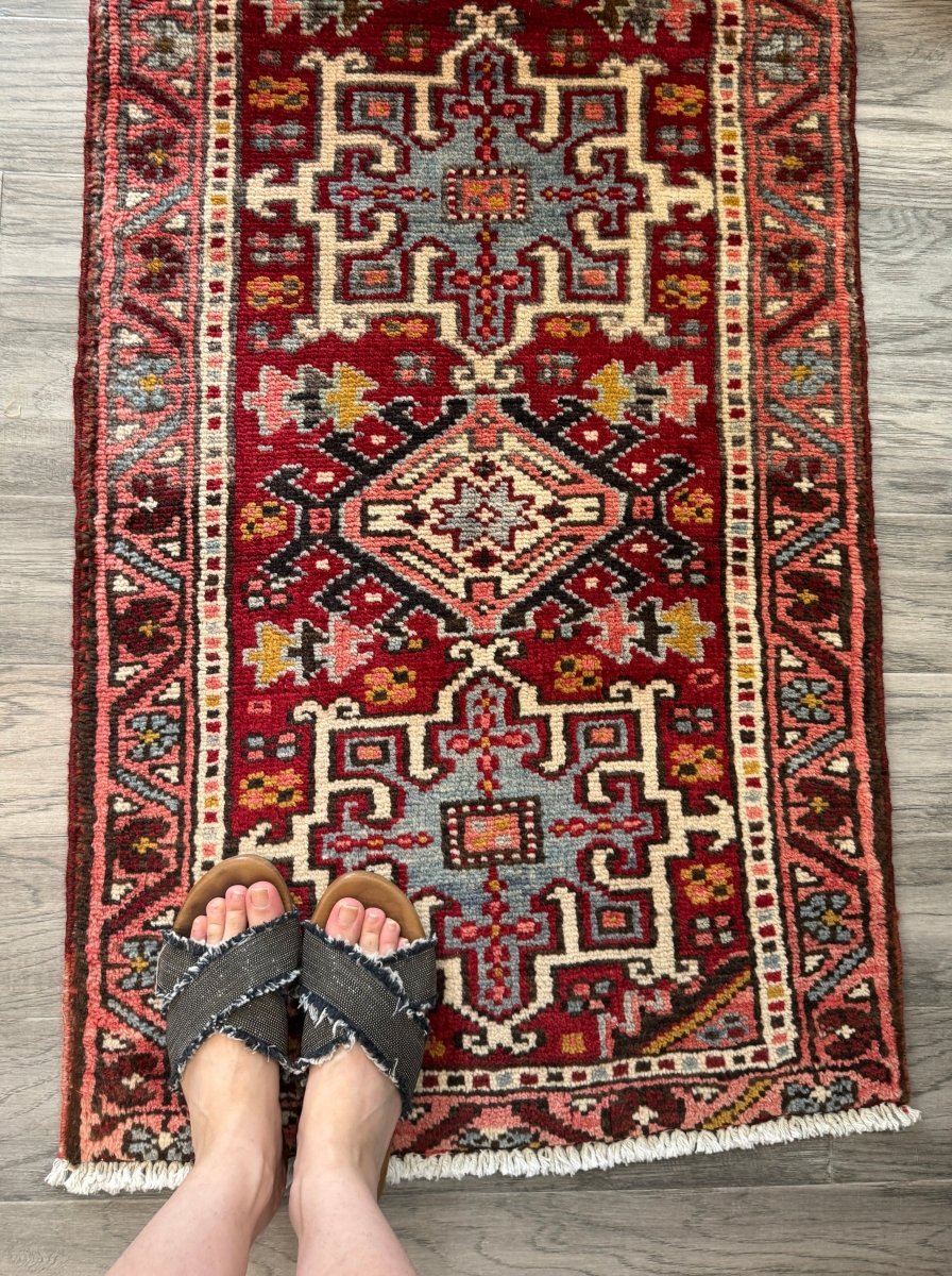 Persian Karaja Runner Rug | 2' x 5' 8