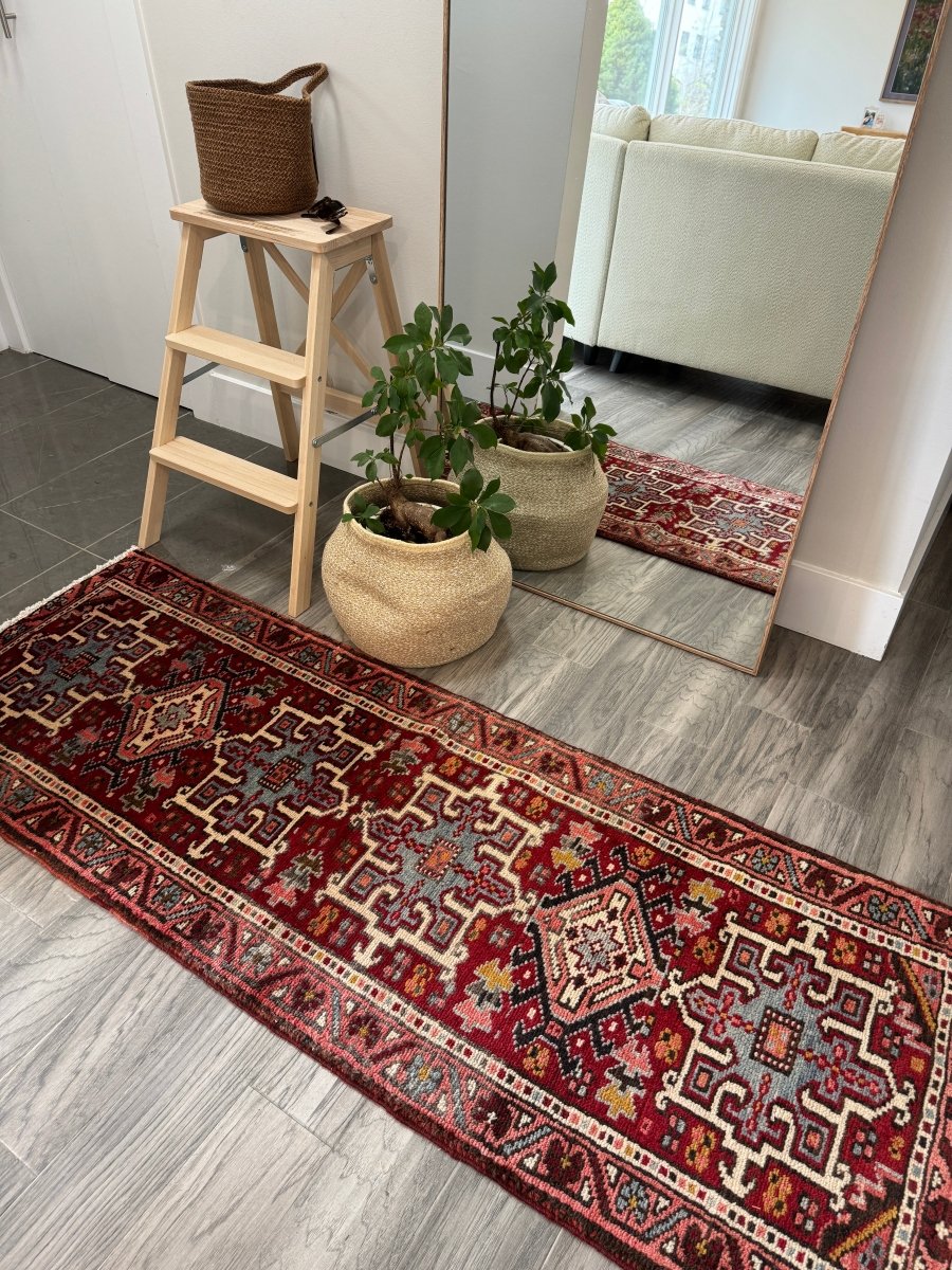 Persian Karaja Runner Rug | 2' x 5' 8