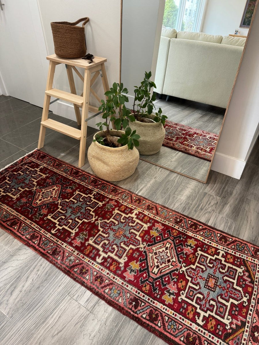 Persian Karaja Runner Rug | 2' x 5' 8