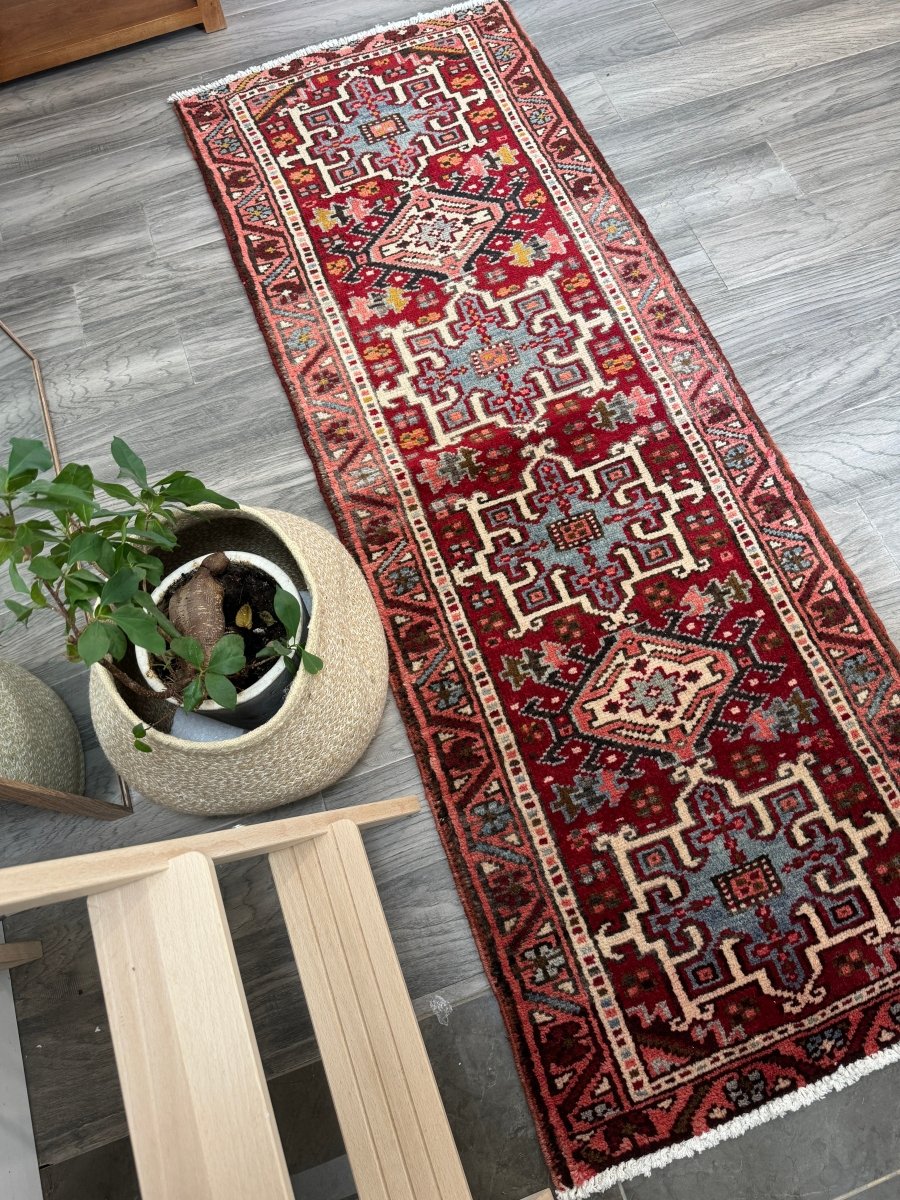Persian Karaja Runner Rug | 2' x 5' 8
