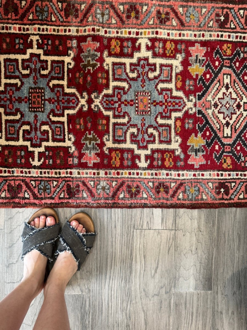 Persian Karaja Runner Rug | 2' x 5' 8