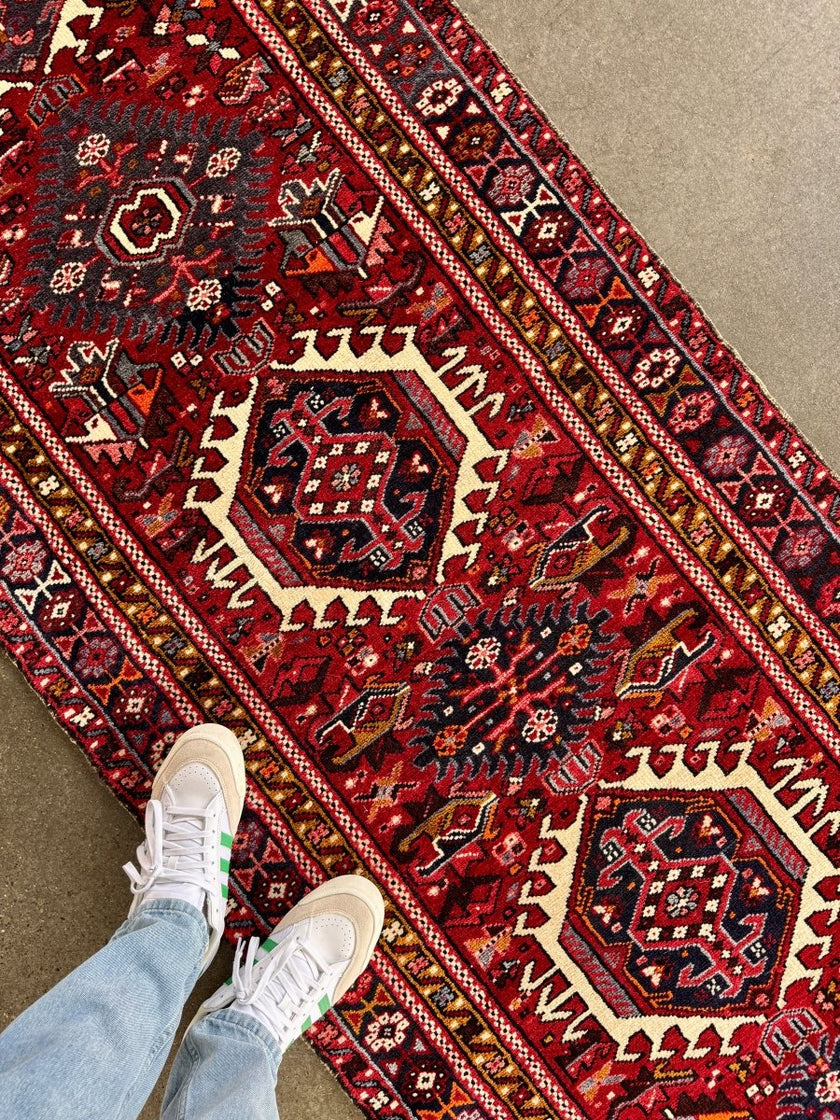 Persian Karaja Runner Rug | 3' 1